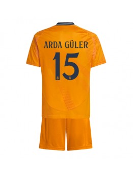 Real Madrid Arda Guler #15 Dječji Gostujuci Dres kompleti 2024-25 Kratak Rukavima (+ kratke hlače)